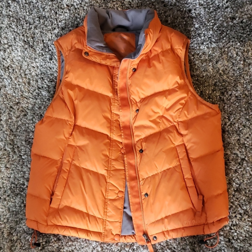 LLBean goose down puffy vest